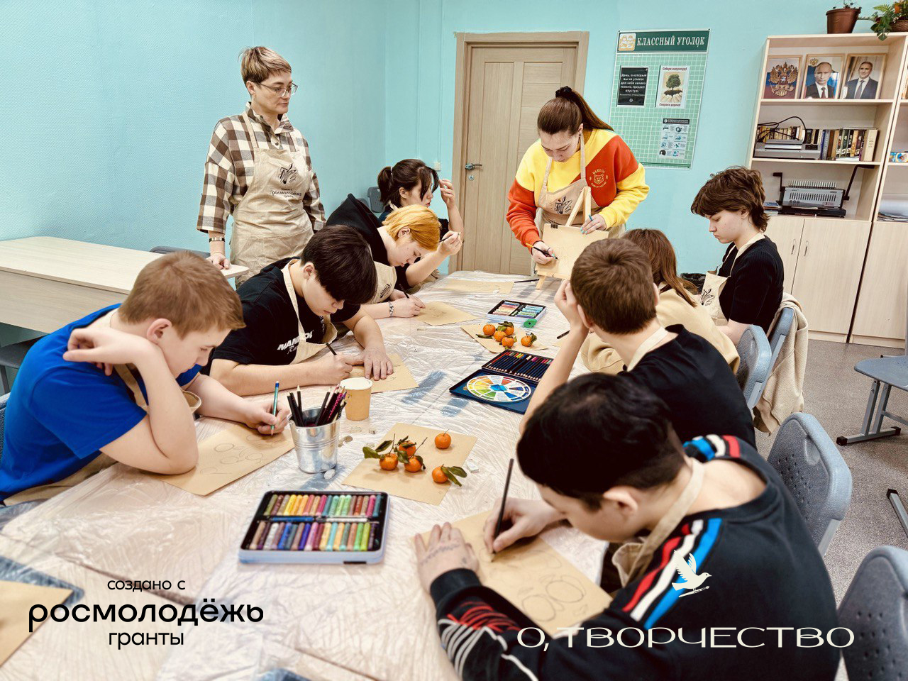 Мастер-класс с профессиональными художниками на проекте «Ступени»