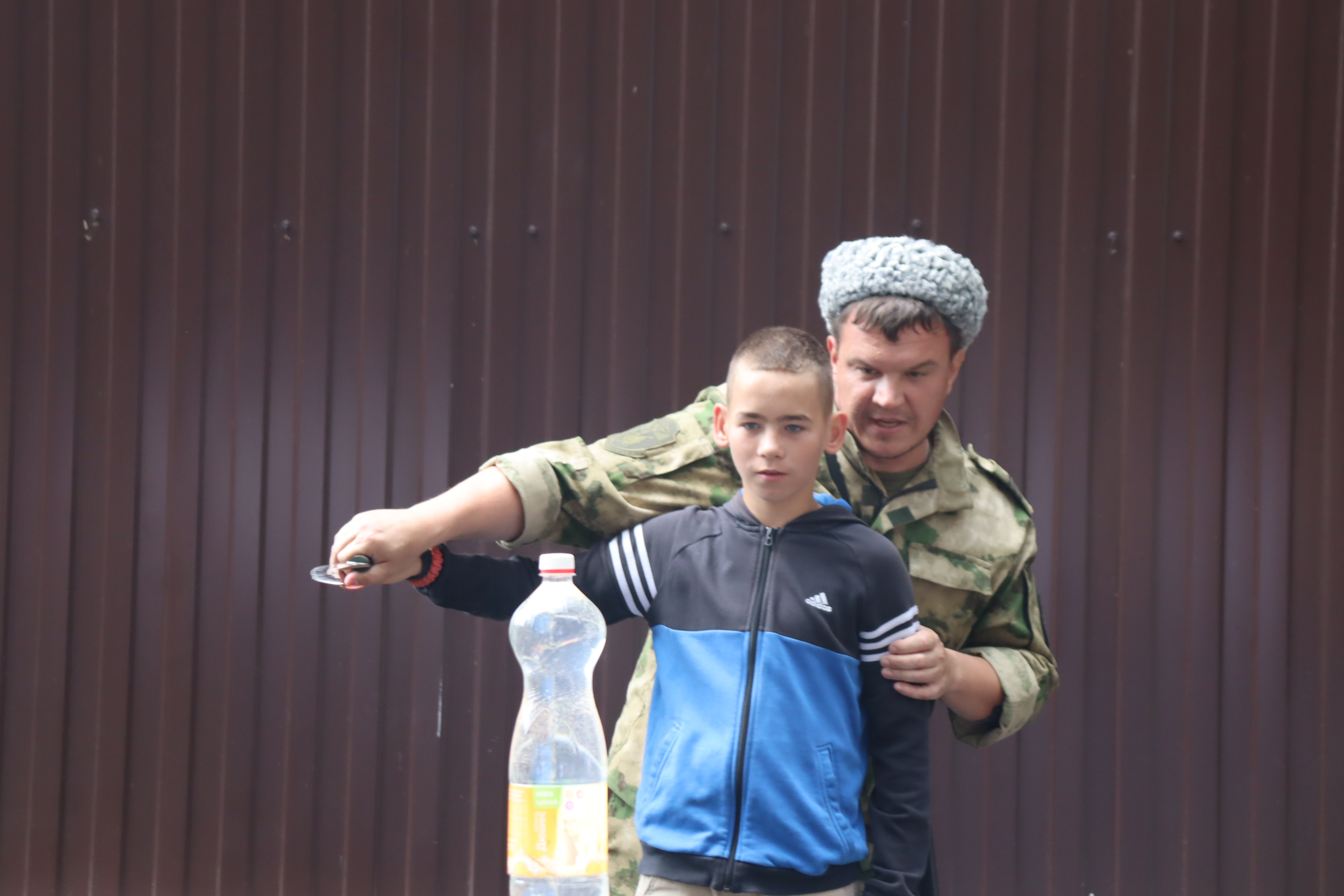 Казаки в гостях у воспитанников оздоровительного лагеря «Шанс»